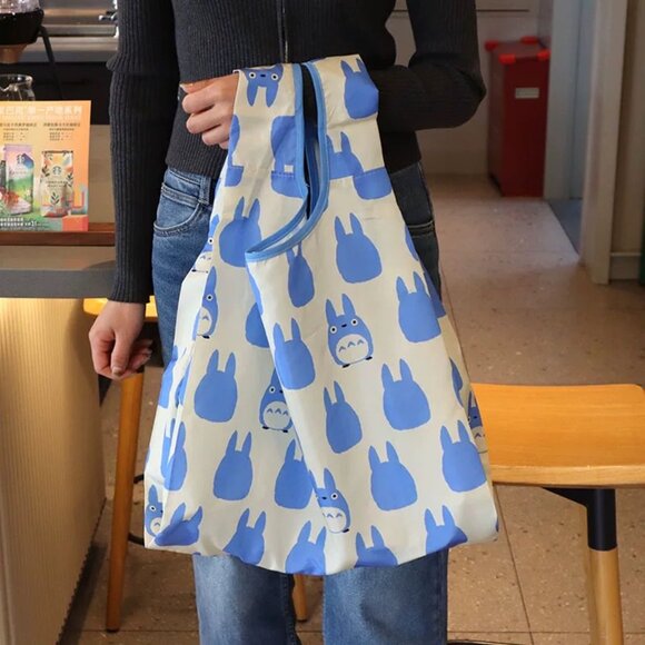 LAST DAY CLOSE SHIP My Neighbor Totoro Eco Bag Medium Totoro Pattern New Japan - Picture 1 of 6